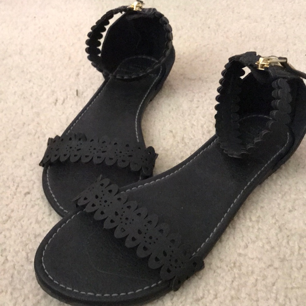 black sandals